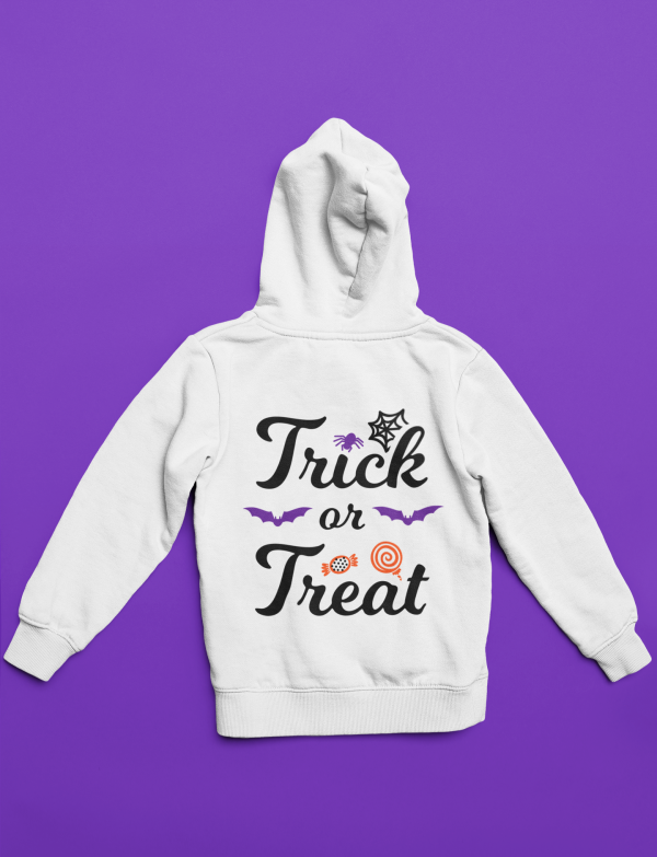 Trick or Treat SVG Print on Hoodie Jacket