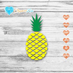 Pineapple SVG Cut Files Clipartzen