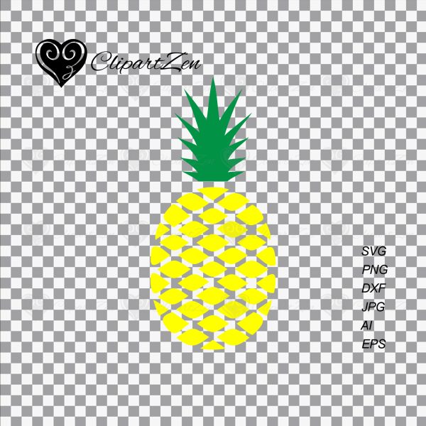 Pineapple SVG Transparent View