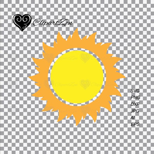 Sun SVG Transparent View