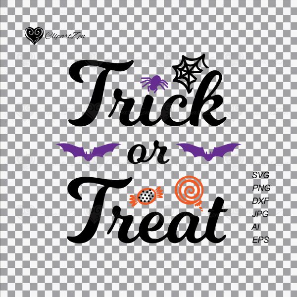 Trick or Treat SVG Transparent View