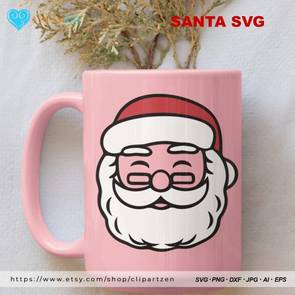 Funny Santa SVG Print on Mug