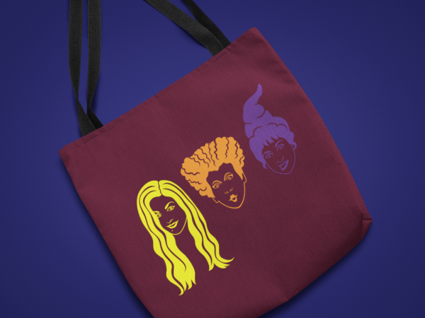 Colored Hocus Pocus SVG Print on Tote Bag