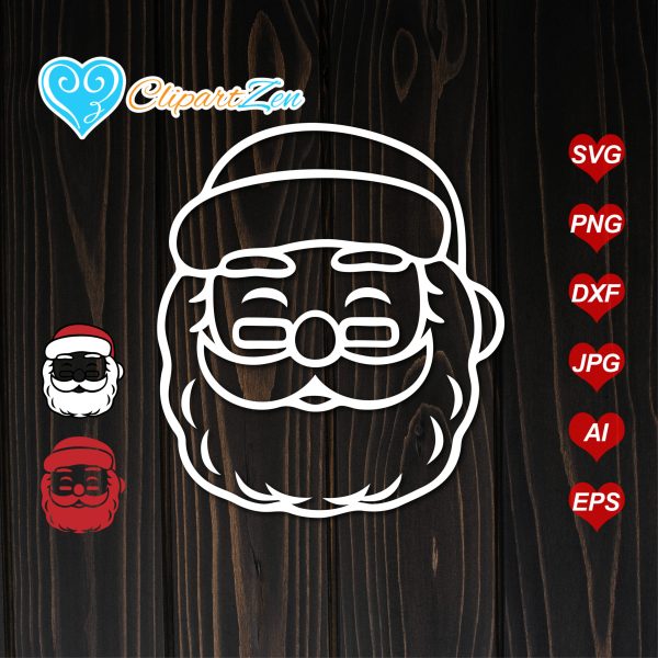 Funny Santa SVG Cut Files Clipartzen